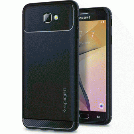 Spigen Samsung Galaxy J7 Prime - Galaxy On7 Prime Kılıf Rugged Armor Black